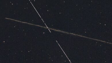 Astrônomos captam imagem rara de asteroide cruzando o céu de Goiânia