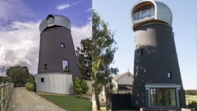 Moinho de vento de 1891 em Suffolk renasce como hospedagem de luxo após impressionante reforma