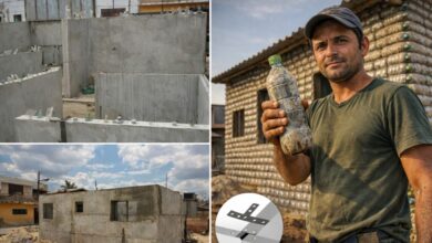 Casa de garrafas PET: eletricista constrói moradia em 3 dias por R$ 8 mil com resistência superior