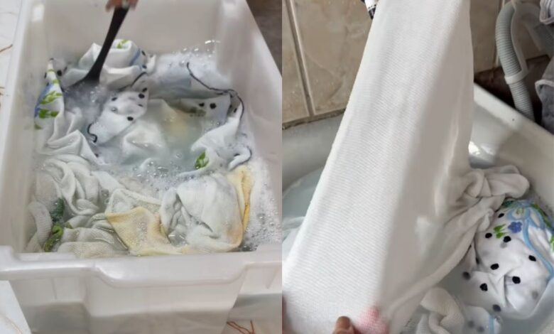 Mistura caseira promete adeus definitivo às manchas em panos de prato