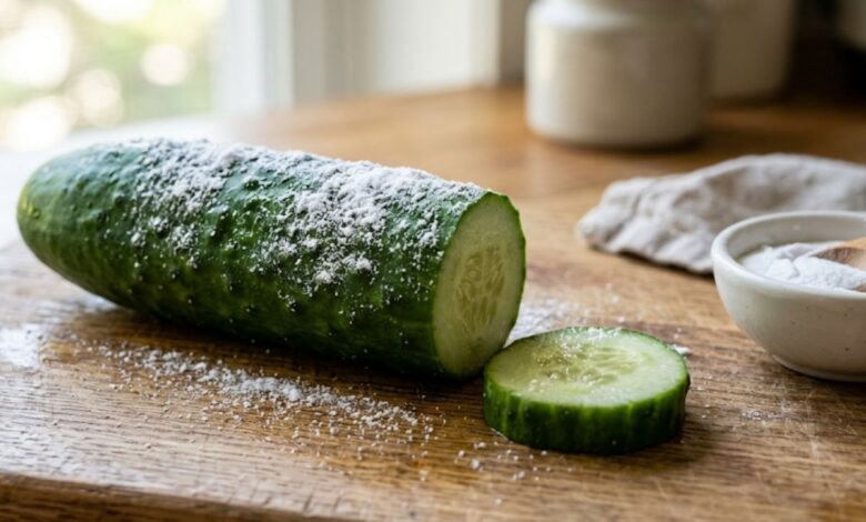 Pepino com bicarbonato de sódio: entenda a técnica para reduzir o amargor e higienizar o alimento