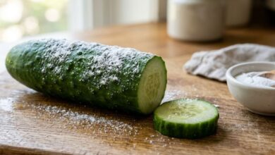 Pepino com bicarbonato de sódio: entenda a técnica para reduzir o amargor e higienizar o alimento