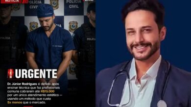 Falso médico preso por lesão grave ironizou risco em postagem de IA antes da detenção