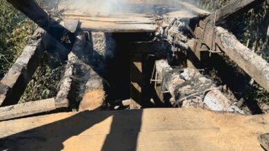 Incêndio criminoso destrói ponte vital e ameaça isolar quase 200 famílias em Goiás