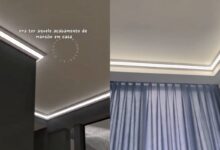 Solução inovadora para iluminação indireta revoluciona acabamento de tetos em residências