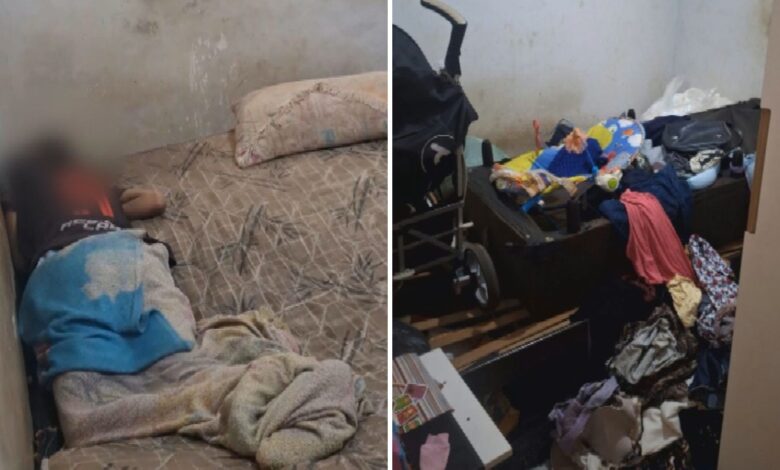 Resgate em Aparecida de Goiânia revela irmãos e bebê vivendo em quarto insalubre