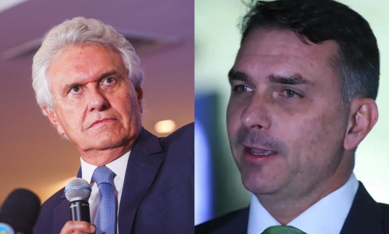 Caiado critica Flávio Bolsonaro por proposta de adiar tarifaço para depois das eleições