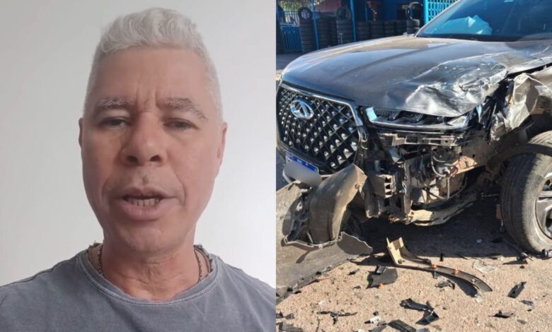 Acidente Edson Júnior: jornalista sofre AVC ao volante e colide em Goiânia