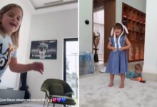 Virginia Fonseca exibe detalhes da residência de Vini Jr. em Madri em vídeo com os filhos