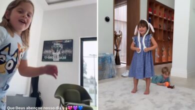 Virginia Fonseca exibe detalhes da residência de Vini Jr. em Madri em vídeo com os filhos