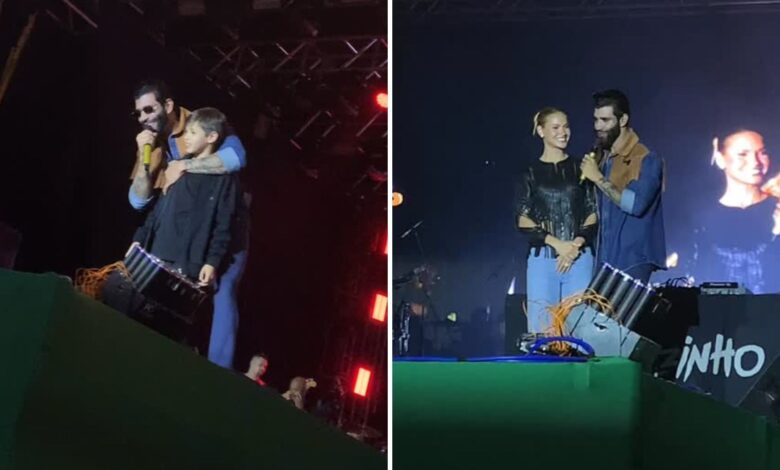 Gusttavo e filho Samuel encantam público em show na Expo Rio Verde
