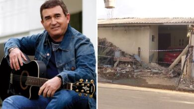 Caminhão de Amado Batista desgovernado atinge imóveis e causa interdição em Goiânia