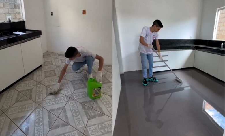 Granito líquido ganha popularidade como alternativa prática para renovar pisos sem obra