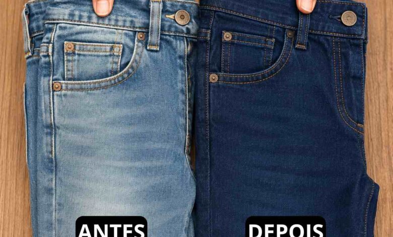 Como renovar calça jeans desbotada com técnica caseira de tingimento