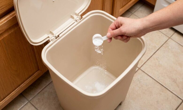 Bicarbonato na lixeira: como o truque simples elimina o mau cheiro da cozinha