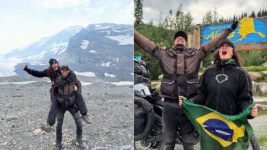 Aventura sobre duas rodas: bióloga de Goiânia e parceiro alcançam o Alasca de moto