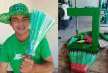 Reciclagem de garrafas PET: gari ex-alcoólatra inova com máquina de vassouras e fatura R$ 7,5 mil mensais