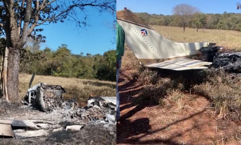 Piloto de aeronave com drogas é detido em Goiás após pouso forçado e tentativa de destruir vestígios