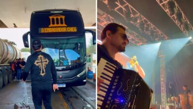 Bastidores da turnê de Gusttavo Lima revelam rotina intensa de músico da banda