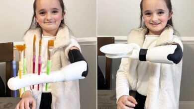 Estudante dedica mais de 100 horas para criar prótese 3D multifuncional para irmã de 7 anos