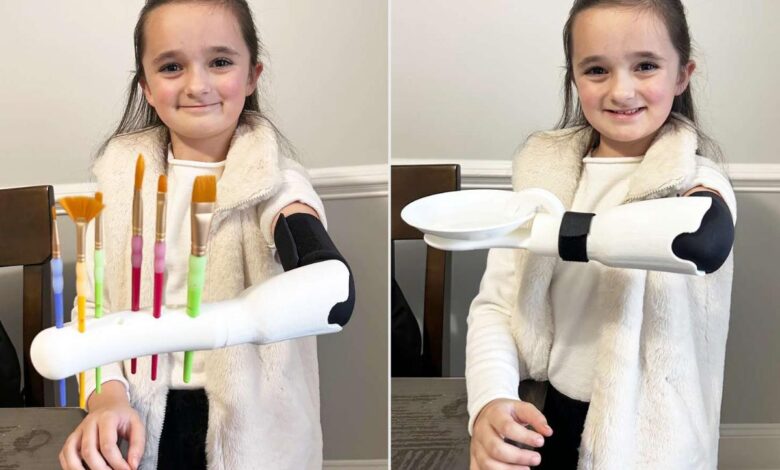 Estudante dedica mais de 100 horas para criar prótese 3D multifuncional para irmã de 7 anos