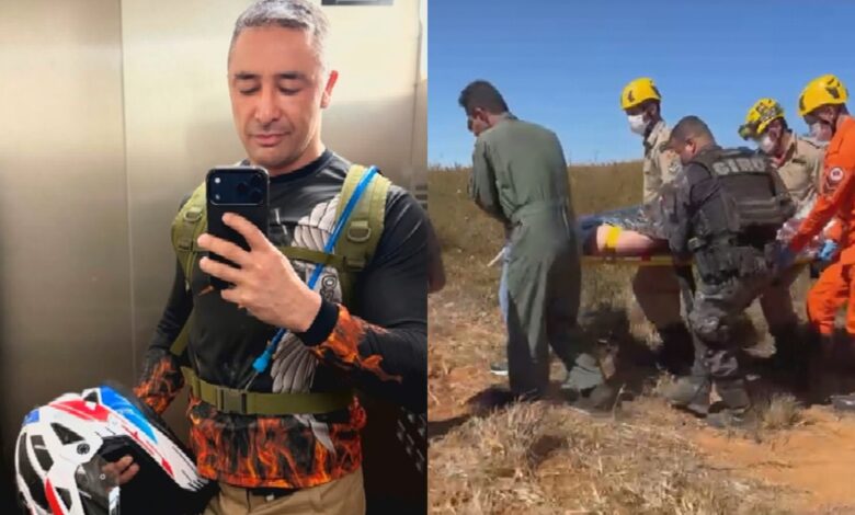 Comandante do Giro sofre grave acidente de moto em trilha e é internado na UTI