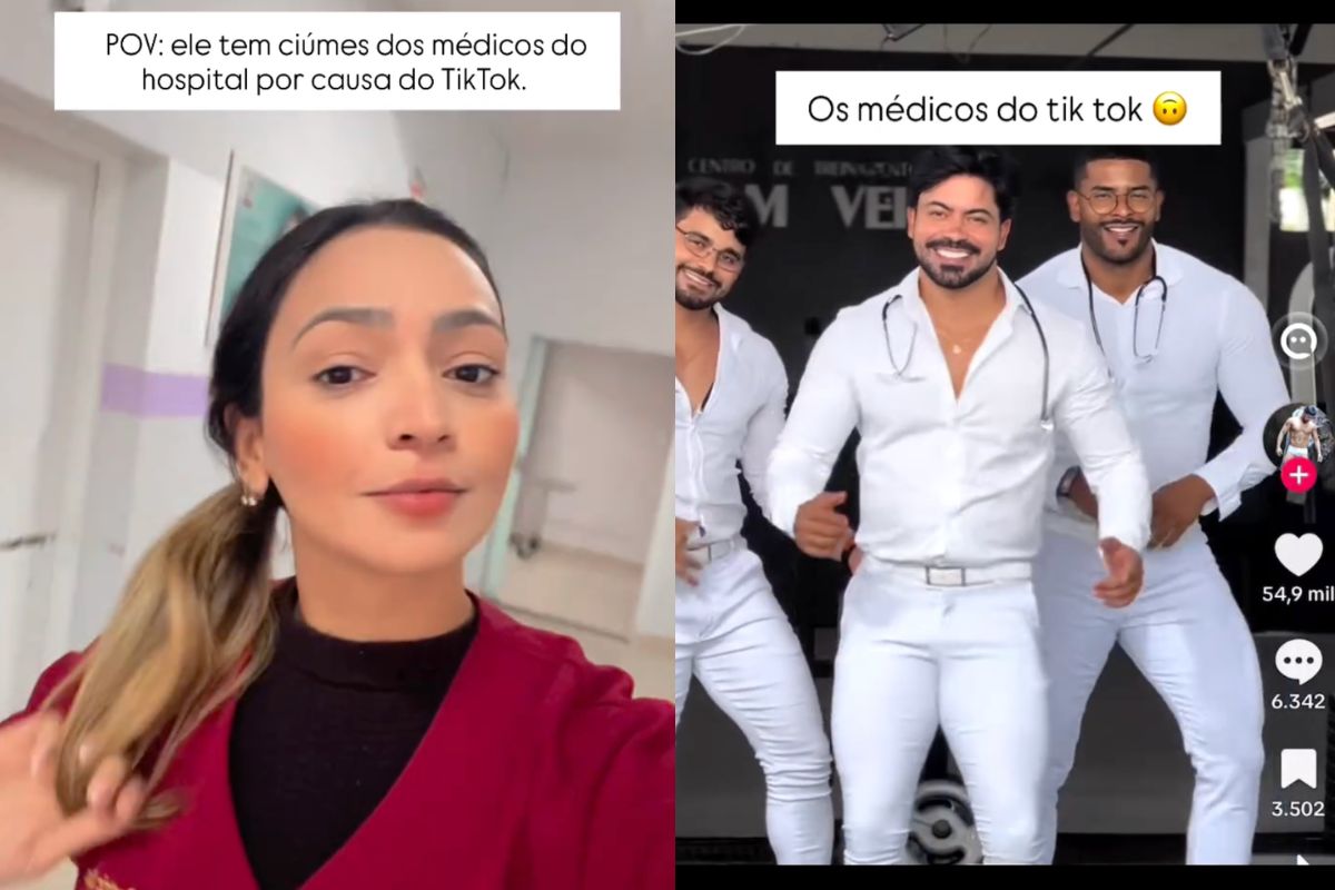 Enfermeira de Anápolis provoca debate ao viralizar comparação entre 'médicos do Tiktok' e colegas de plantão.