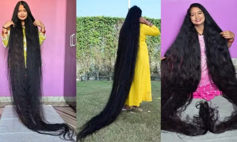 Cabelo longo: indiana mantém fios de 2,71 metros sem corte por nove anos