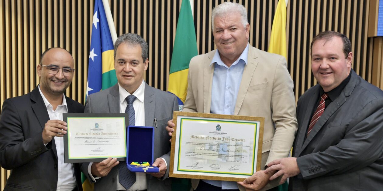 Câmara de Aparecida de Goiânia homenageia promotor por três décadas de serviço