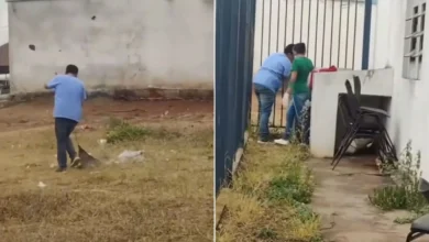 Médico é flagrado realizando limpeza em unidade de saúde de Trindade