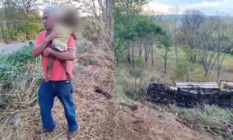 Acidente devastador na Go-210: três mortes e uma criança de dois anos resgatada com vida