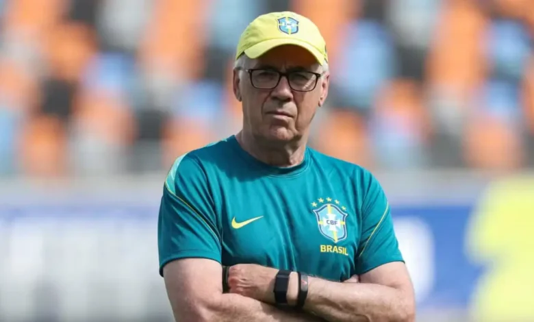 Ancelotti prepara mudanças na seleção brasileira para amistosos contra a Austrália