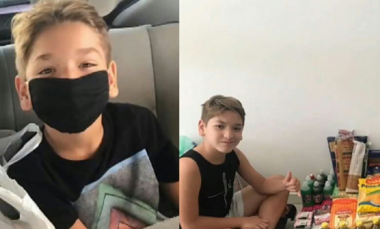 Aos 11 anos, menino transforma venda de pavês em rede de solidariedade no Rio