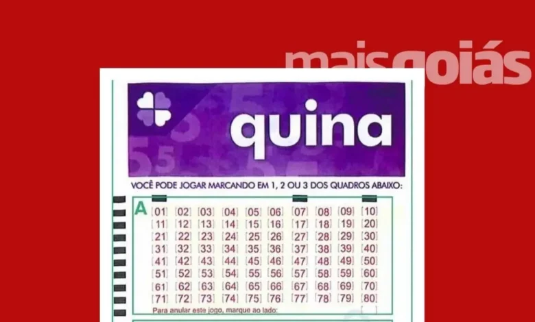 Aposta feita em Goiânia fatura prêmio na quadra da Quina 7107