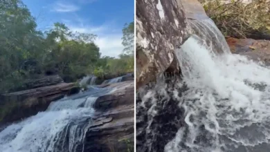 Cachoeira do Paredão atrai turistas com quedas de 30 metros em Buriti de Goiás