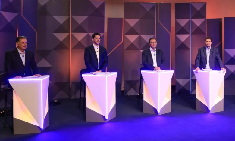 Candidatos ao governo de Goiás debatem propostas em encontro na TV Anhanguera