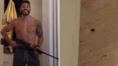 Cantor Rodolffo usa arma de fogo para matar barata em casa e vídeo repercute