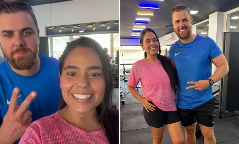 Cantor Zé Neto surpreende alunos ao aparecer em academia no interior de Goiás