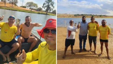 Celular encontrado funcionando no fundo de lago em Goiás surpreende guardas-vidas