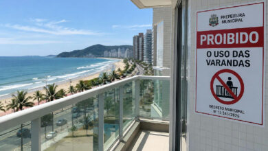 Decreto municipal proíbe uso de varandas em edifício residencial com risco de queda