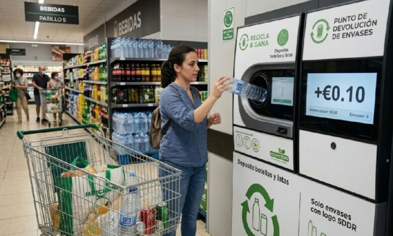 Espanha adota sistema de depósito reembolsável para impulsionar reciclagem de embalagens