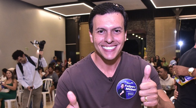 Felipe Mabel desponta entre os mais citados para deputado estadual em Aparecida, revela Igape