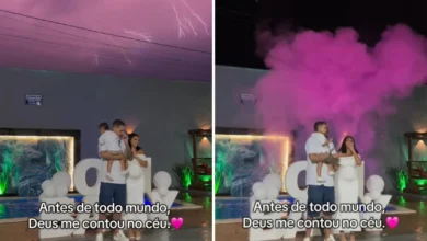 Fenômeno natural marca chá revelação em Goiânia e viraliza nas redes sociais