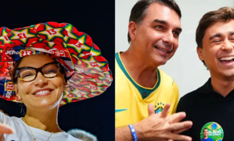 Flávio Bolsonaro adota termo usado por Janja para exaltar Nikolas Ferreira