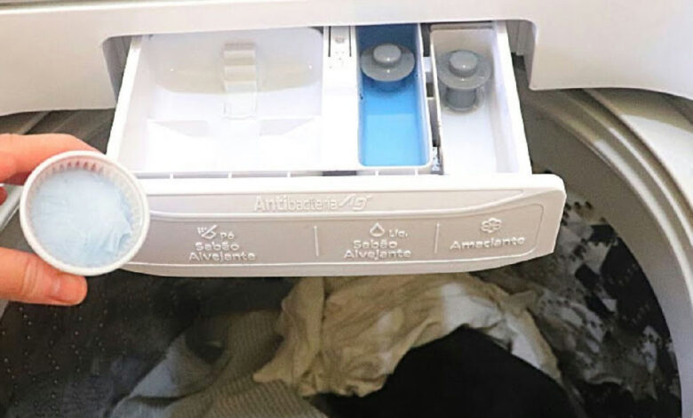 Guia prático para usar os compartimentos da máquina de lavar corretamente