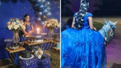 Homenagem emocionante marca festa de 15 anos com chegada montada em égua