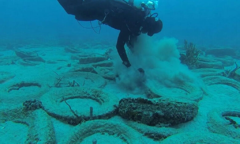 Legado submerso: o impacto ambiental de 1.500 pneus descartados no oceano
