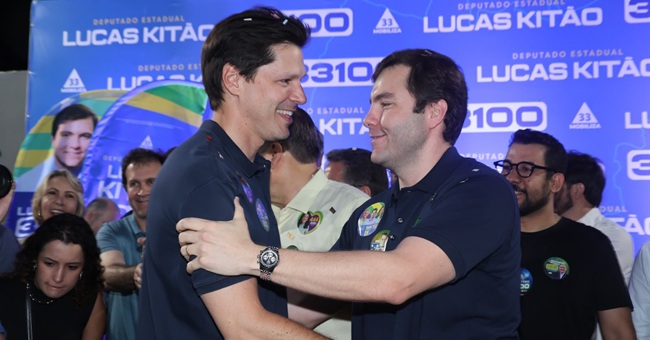Lucas Kitão recebe apoio de Daniel Vilela e Gracinha em evento com 2 mil pessoas em Goiânia