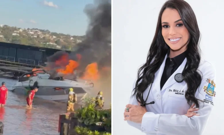 Médica goiana vítima de explosão em lancha passa por quarta cirurgia