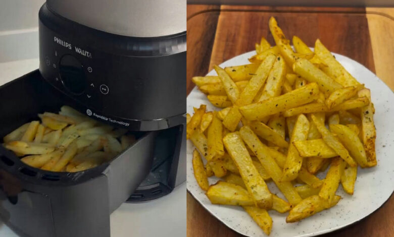 O segredo da batata frita crocante e macia sem óleo: especialista detalha preparo na airfryer